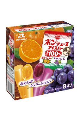 ポンジュースアイスバー＜ポンジュース味＆グレープジュース味＞