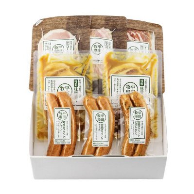 日本の米育ち極みハム・荒挽きフランク＆みそ漬けギフトEXT19-3