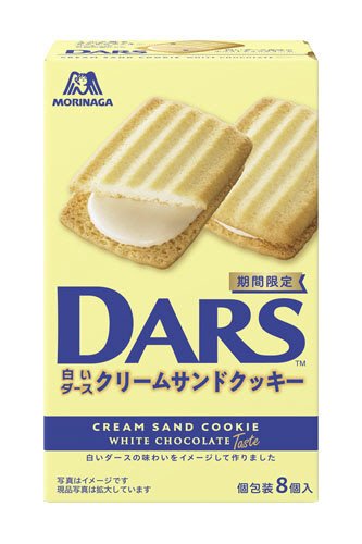 白いダースクリームサンドクッキー