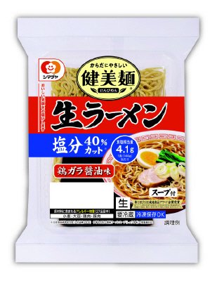 「健美麺」塩分４０％カット生ラーメン 鶏ガラ醤油味１食