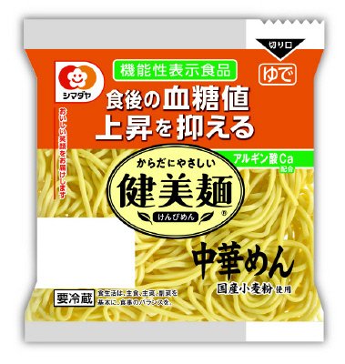 「健美麺」食後の血糖値上昇を抑える中華めん１食