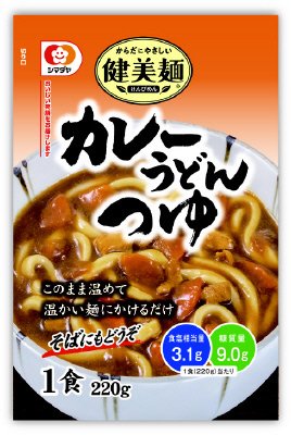 「健美麺」カレーうどんつゆ １食