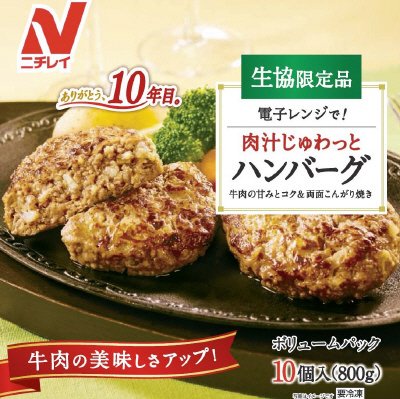 電子レンジで！肉汁じゅわっとハンバーグ