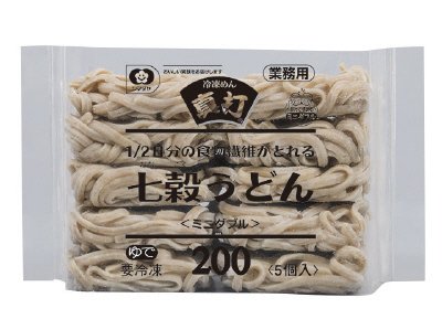 冷凍めん真打　１／２日分の食物繊維がとれる七穀うどん　ミニダブル