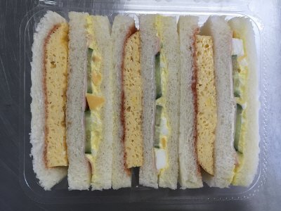 ２種のサンド（厚焼玉子と玉子サラダ）