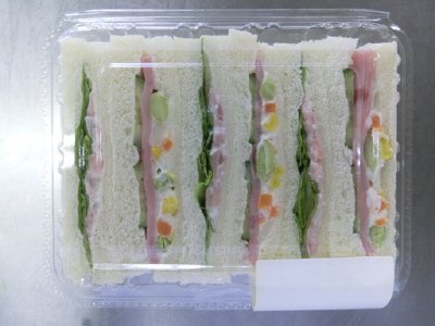 ２種のサンド（ハムとポテト）