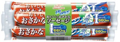 １秒ＯＰＥＮおさかなソーセージ７０ｇx４本束
