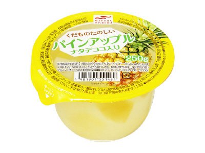 くだものたのしい　パインアップル　ナタデココ入り