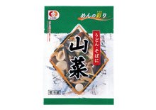 めんの彩り山菜