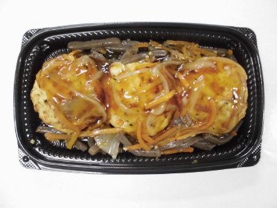 豆腐ハンバーグ甘酢野菜あんかけ