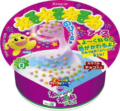 ねるねるねるねアイス（ブドウ味）