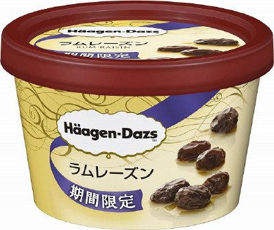 ミニカップ　ラムレーズン