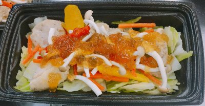 ワンクック　炭火焼鶏と野菜のポン酢和え