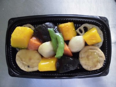 二人で食べる夏野菜の炊き合わせ