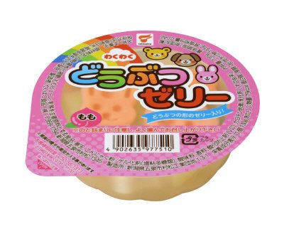わくわくどうぶつゼリー　もも