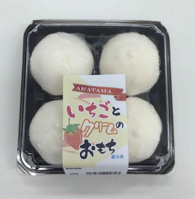 いちごとクリームのおもち