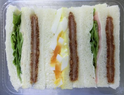 ３種のハムカツサンド