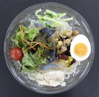 ぶっかけ「流水麺」ごまだれサラダうどん