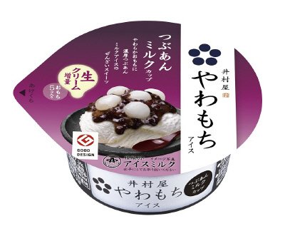 やわもちアイス　つぶあんミルクカップ