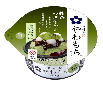 やわもちアイス　抹茶つぶあんカップ