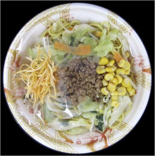 「かんたんレンジ麺」野菜がとれる味噌ラーメン