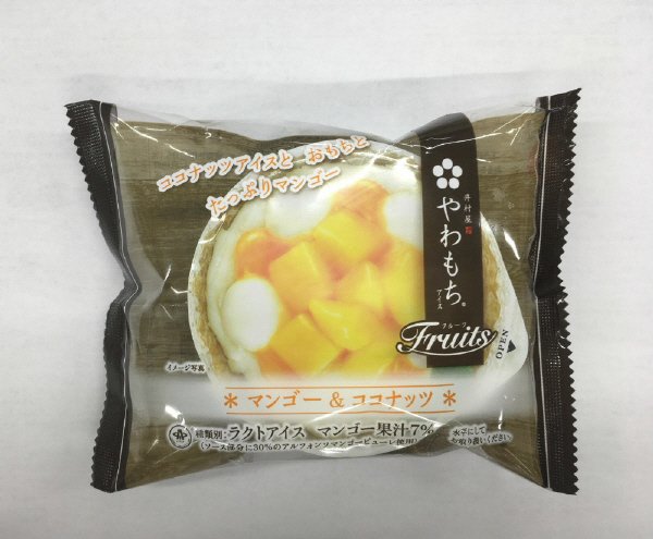 やわもちアイス　Ｆｒｕｉｔｓ　マンゴー＆ココナッツ
