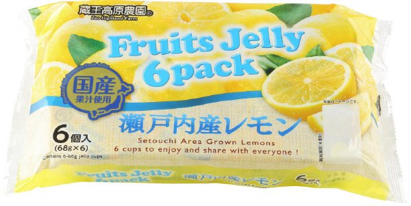フルーツゼリー６パック　瀬戸内産レモン