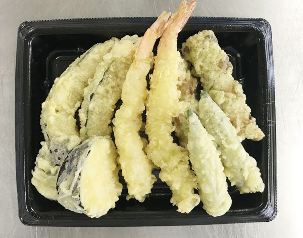 夏の天ぷら盛り合せ