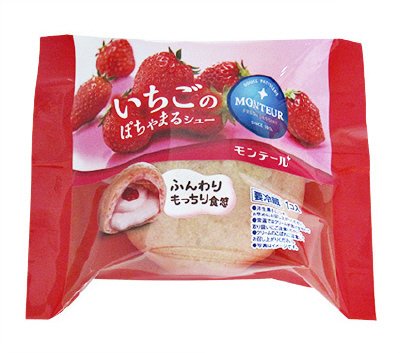 いちごのぽちゃまるシュー