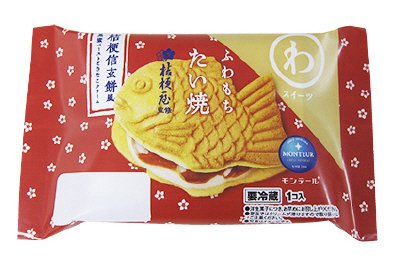 ふわもちたい焼・桔梗信玄餅風
