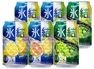 キリン氷結アソート（レモン３５０ｍｌ×２、グレープフルーツ３５０ｍｌ×２、シャルドネ×２）