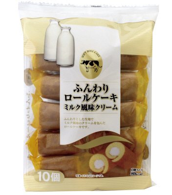 ふんわりロールケーキ　ミルク風味クリーム