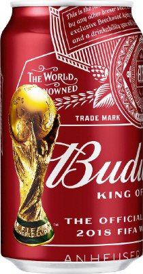 バドワイザー　２０１８ＦＩＦＡワールド杯ロシア デザイン缶