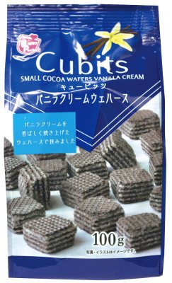キュービッツ　バニラクリームウェハース