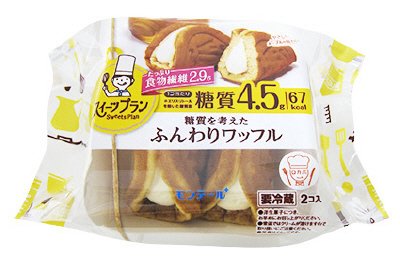 糖質を考えたふんわりワッフル