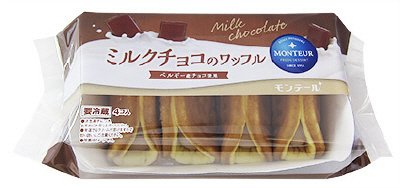 ミルクチョコのワッフル
