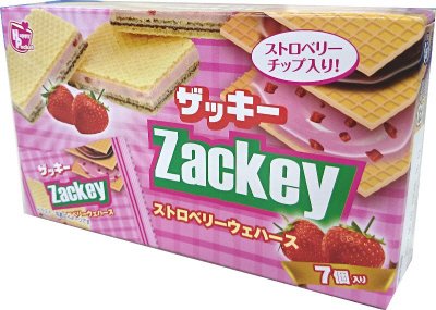 ザッキー　ストロベリーウェハース