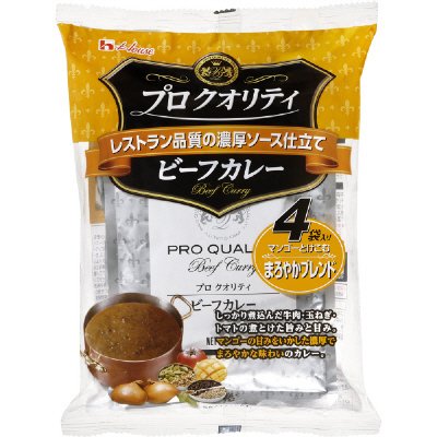 プロクオリティ　ビーフカレー４袋入りまろやかブレンド
