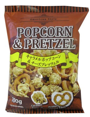 キャラメルポップコーン＆チーズプレッツェル