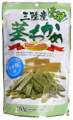 三陸産茎わかめ　うす塩味
