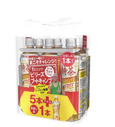 特定保健用食品　特茶カフェインゼロ　ＮＥＷＳパック５本＋お試し品１本付