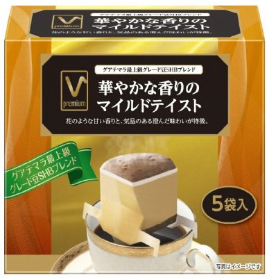 V　premium　パーソナルレギュラーコーヒー　華やかな香りのマイルドテイスト５袋