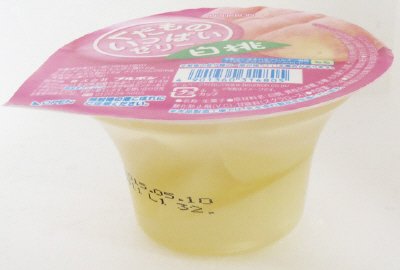 くだものいっぱいゼリー白桃