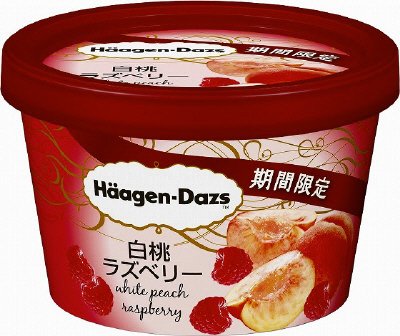 ミニカップ　白桃ラズベリー