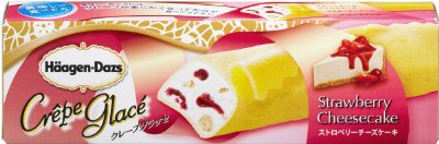 クレープグラッセ　ストロベリーチーズケーキ