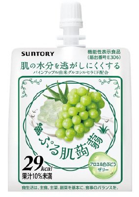 ぷる肌蒟蒻　アロエ＆白ぶどうゼリー