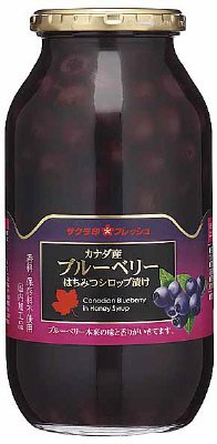 カナダ産　ブルーベリー　はちみつシロップ漬け