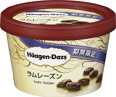 ミニカップ　ラムレーズン