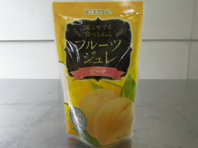 凍らせても食べられるフルーツジュレ　ピーチ