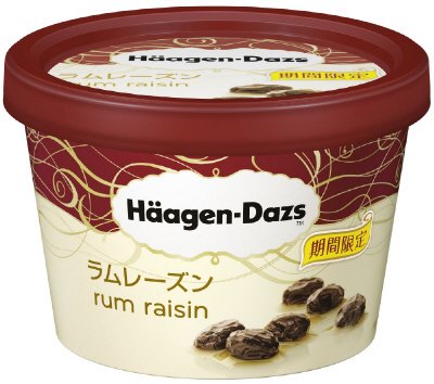ミニカップ　ラムレーズン